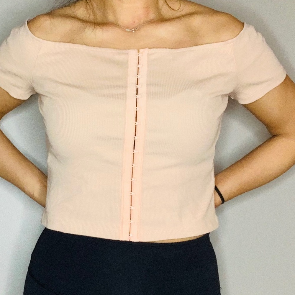 Topshop off shoulder shirt